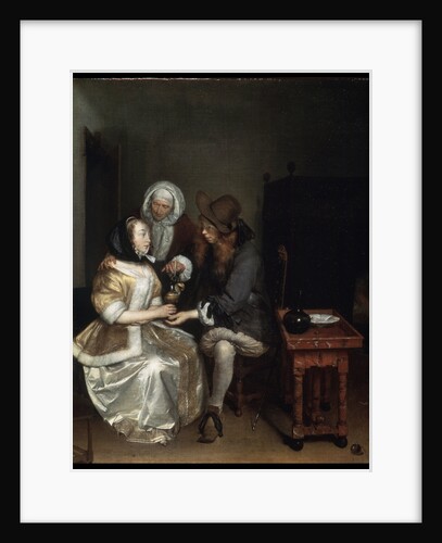 A Glass of Lemonade, 1660s. by Gerard Terborch II