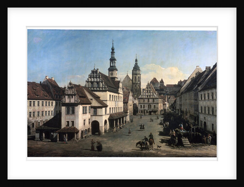 The Market Place in Pirna, c1752-c1755 by Bernardo Bellotto