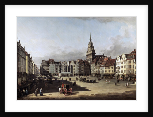 The Old Market Place in Dresden, c1750-c1752 by Bernardo Bellotto