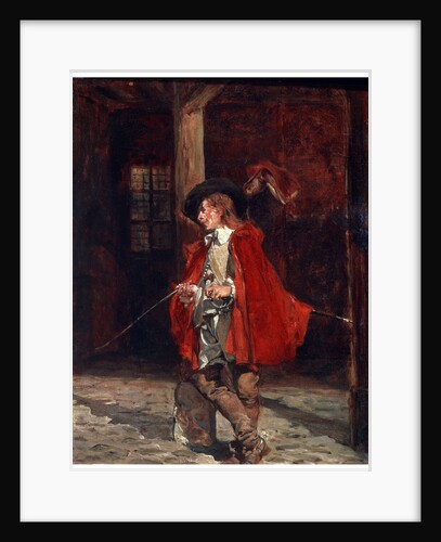 Bretteur (Swordsman) in a Red Cloak, 19th century by Jean Louis Ernest Meissonier