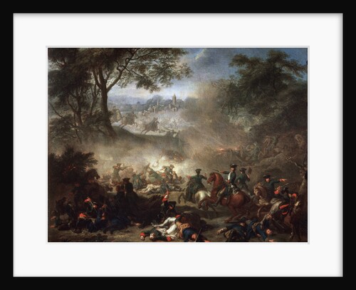 The Battle of Lesnaya, 1717. by Jean-Marc Nattier