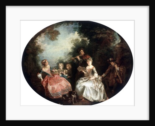 Concert in a Park, 18th century. by Nicolas Lancret
