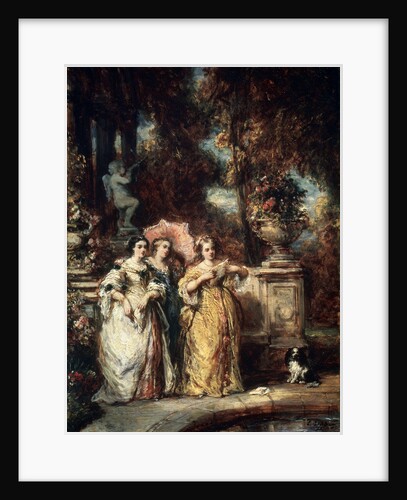 A Stroll, 1852. by Eugene Isabey