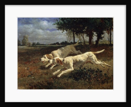 Running Dogs, 1853. by Constant Troyon