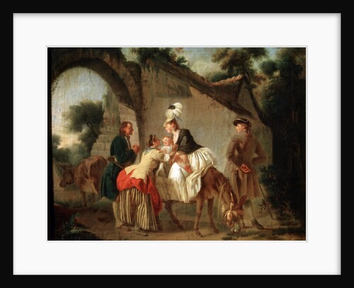 Farewell to the Wet Nurse, 1777. by Etienne Aubry