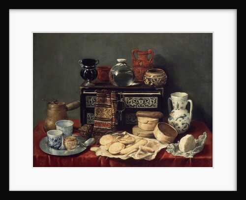 Still Life with an Ebony Chest, 1652. by Antonio Pereda y Salgado