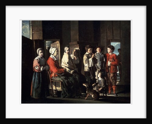 The Visit to the Grandmother, 1645. by Louis Le Nain
