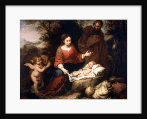 Rest on the Flight into Egypt, c1665 by Bartolomé Esteban Murillo