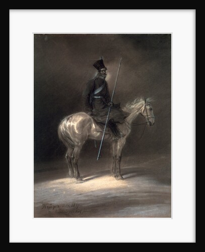 Cossack on Horseback, 1837. by Franz Kruger