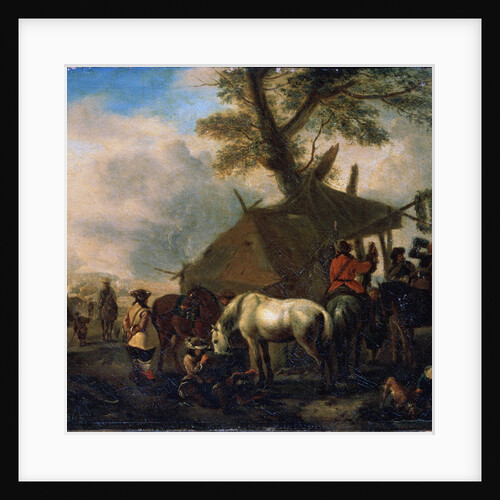The Watering Place, 17th century. by Philips Wouwerman