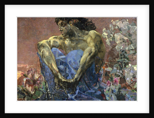 Demon Seated in a Garden, 1890. by Mikhail Vrubel