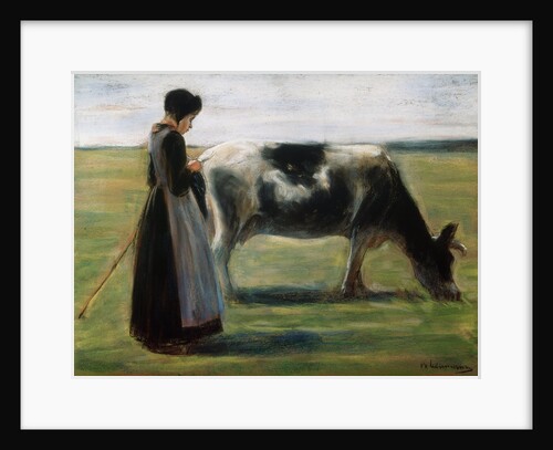 Girl with Cow, 19th century by Max Liebermann