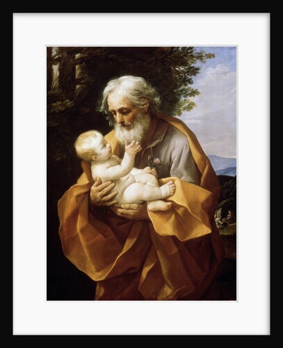Saint Joseph with Infant Christ, 1620s. by Guido Reni