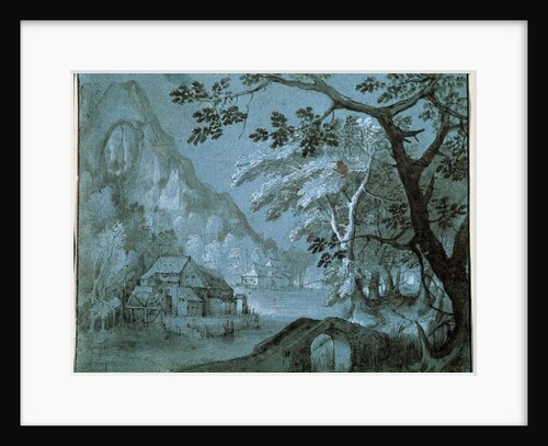 Landscape with a Mill by a Mountain Lake, c1610-c1620s by Adriaen van Stalbemt