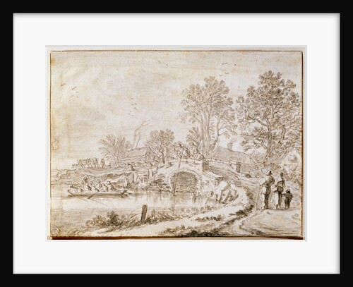 Bridge Over a Channel (Month of May), 1656 by Pieter Molijn