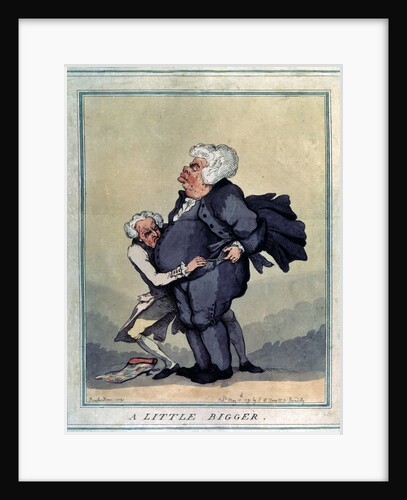 A Little Bigger, 1791. by Thomas Rowlandson