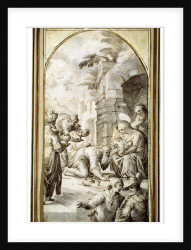 The Adoration of the Magi, 1597. by Caspar Fraisinger