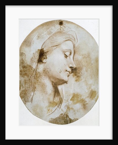 Head of the Virgin, late 17th or 18th century. by Louis de Boullogne II