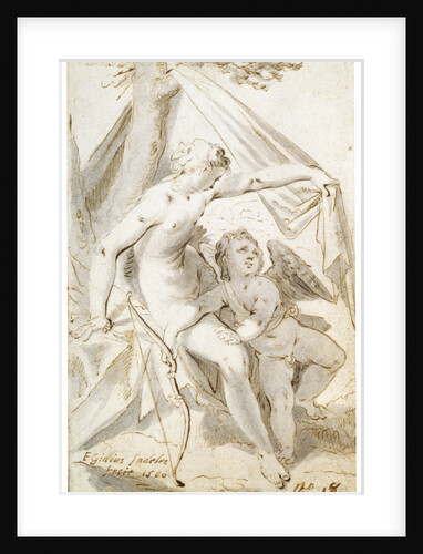 Venus and Cupid, 1600. by Aegidius Sadeler II