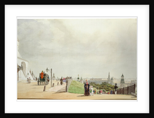 In the Moscow Kremlin, 1839. by Johann Philipp Eduard Gärtner