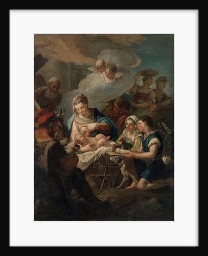 The Adoration of the Christ Child, 18th century by Nicola Grassi