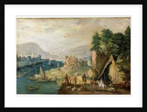 A Town in the Mountains, 17th century by Anton Mirou