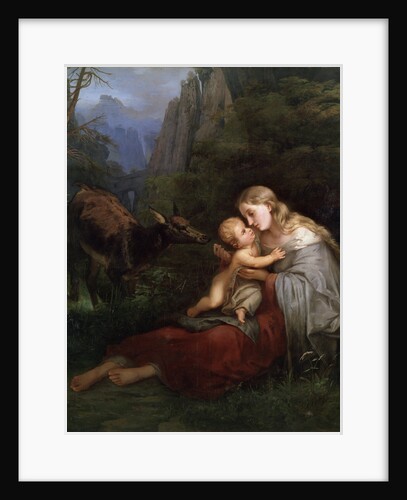 Genevieve of Brabant, 19th century by Wilhelm Friedrich Herbig