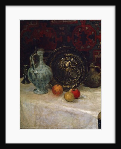 Still Life with a Brass Plate, late 19th or early 20th century by Paula Modersohn-Becker