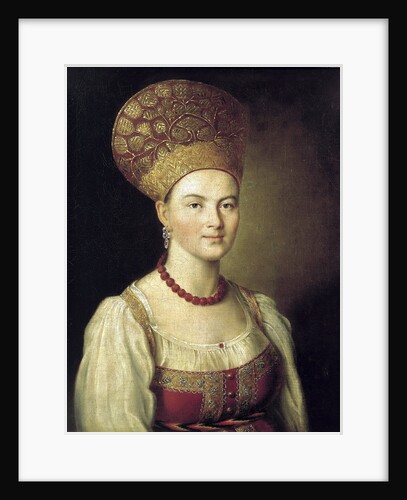 Female portrait in Russian Dress, 1784 by Ivan Argunov
