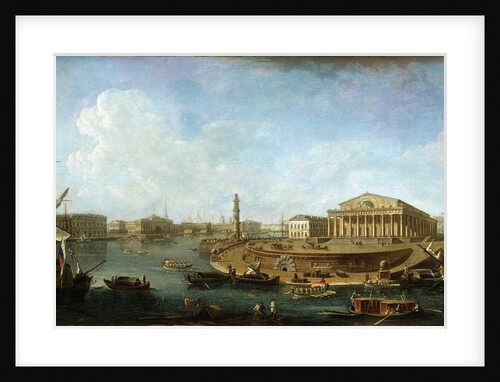 Stock Exchange and Admiralty as seen from the Peter and Paul Fortress, St Petersburg, 1810. by Fyodor Yakovlevich Alexeev