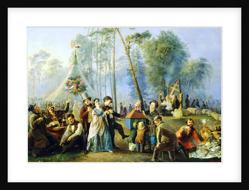 Public merry-making at Maryina Roshcha in Moscow, 1852 by Anonymous