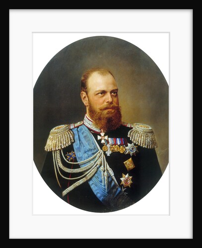 Portrait of the Emperor Alexander III,, 19th century by Anonymous