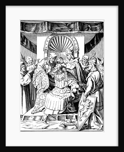 The abdication of Emperor Henry IV in Ingelheim, 1840 by Anonymous
