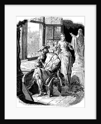 Architect Erwin von Steinbach with his daughter Sabina, 1840 by Anonymous