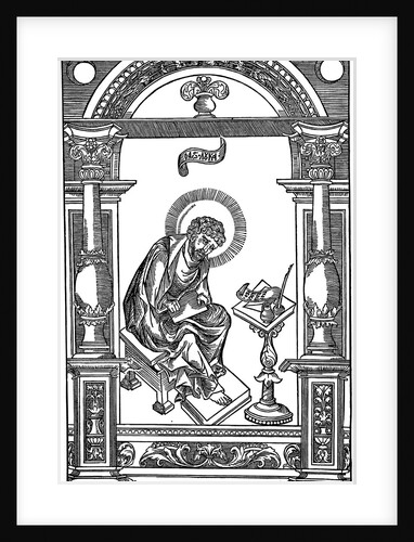 Lucas the Evangelist. Illustration to the book Apostol, 1564 by Anonymous