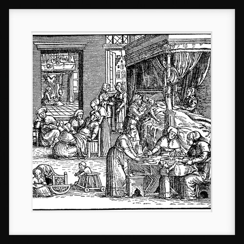 Puerperium in Frankfurt in the 16th century by Anonymous