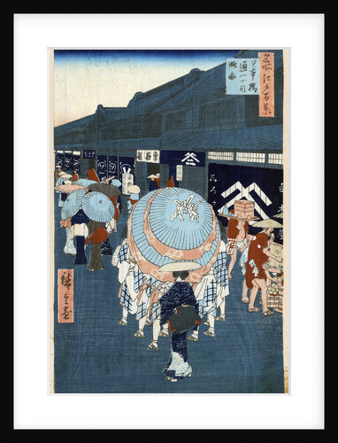 View of the First Street on Nihonbashidori by Anonymous