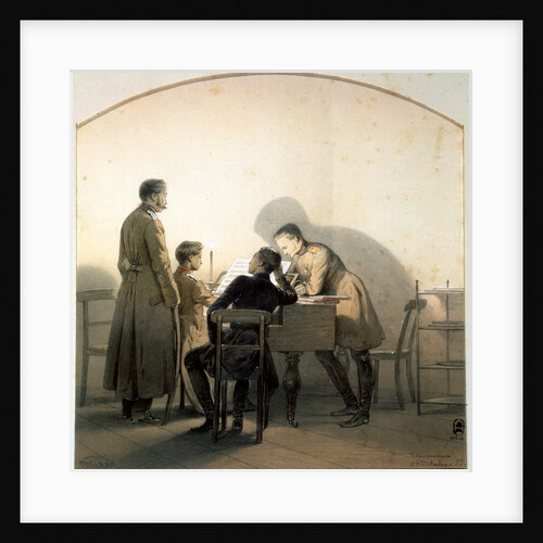 At the Piano, 1855 by Anonymous
