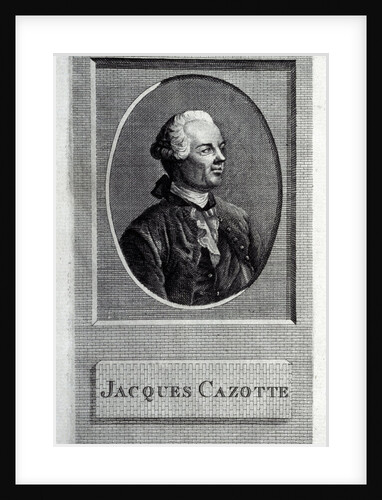 Portrait of the author Jacques Cazotte, 18th century by Anonymous