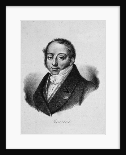 Portrait of the composer Gioachino Antonio Rossini, 19th century by Anonymous