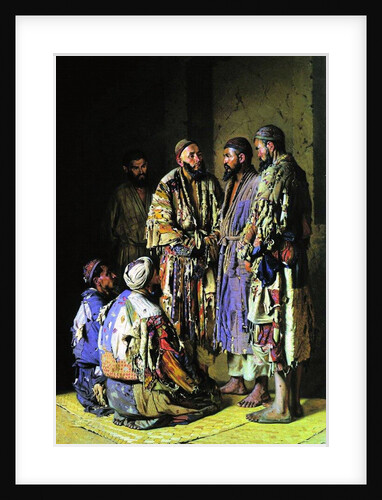 The politicians in an opium shop. Tashkent, 1870 by Anonymous