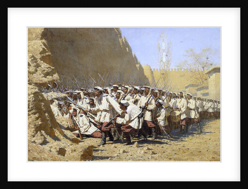 At the Fortress Walls. Let them in!, 1871 by Anonymous