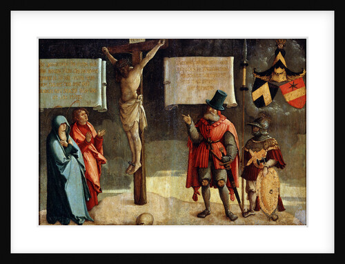 Crucifixion with Donors, 16th century by Anonymous