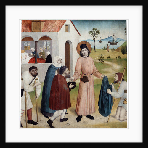 Saint Giles distributing his property among the poor, c1470-1480 by Anonymous