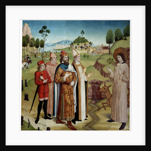 Saint Giles and King Wamba at the royal hunt, c1470-1480 by Anonymous