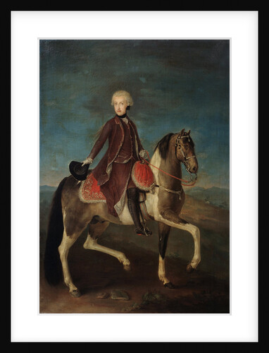 Equestrian portrait of Empress Maria Theresia of Austria, 18th century by Anonymous