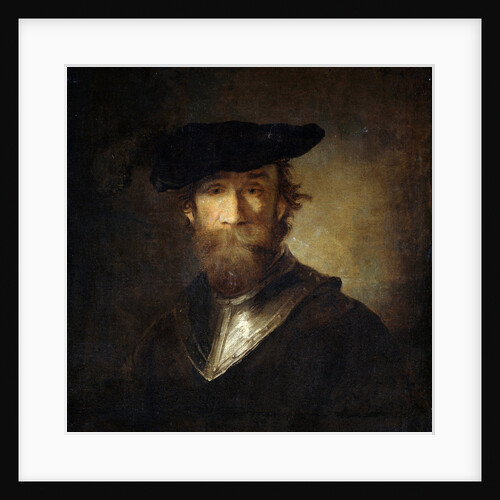 An Old Soldier in a Black Beret, 17th century by Anonymous