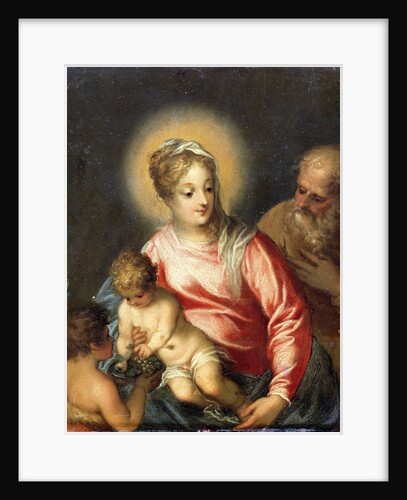 The Holy Family with John the Baptist by Anonymous