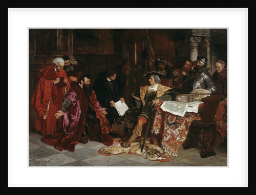 The Emperor Maximilian receives the Venetian Ambassadors in Verona, 1879 by Anonymous