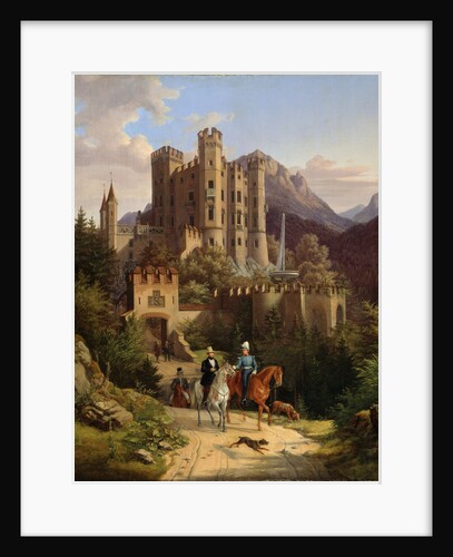 The Crown Prince Maximilian riding in Hohenschwangau, 1838-1839 by Anonymous